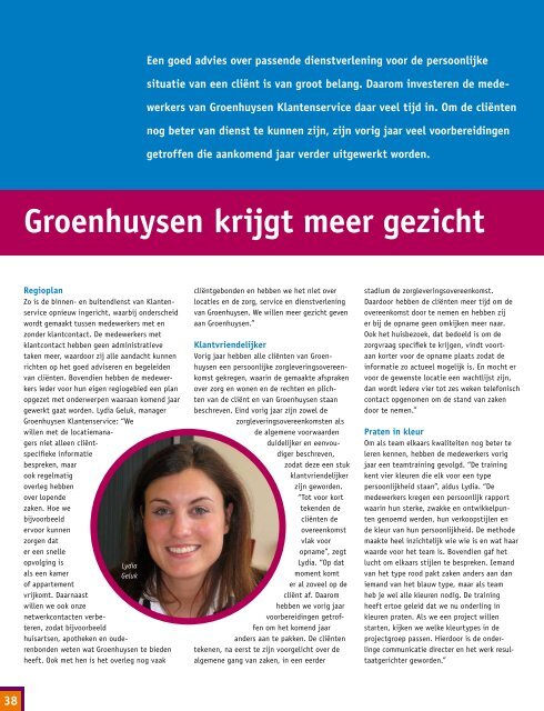 Sociaal jaarverslag 2007 - Stichting Groenhuysen