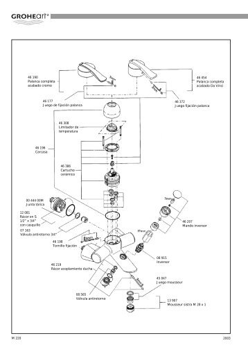 2003 M 220 00 444 00M Junta tórica 07 163 Válvula ... - Grohe