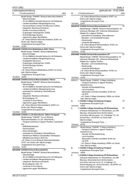 LB-HT07 GRO (Leistungsbeschreibung HT07 GRO)