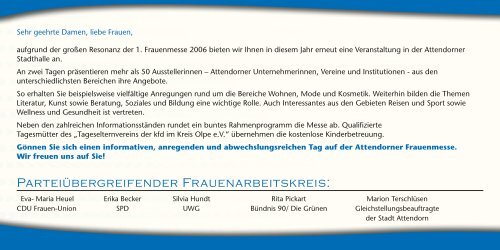 2.ATTENDORNER Frauenmesse