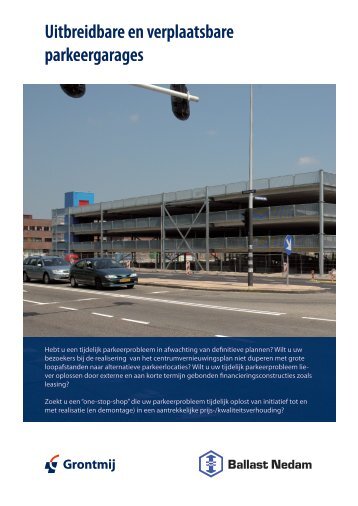 Uitbreidbare en verplaatsbare parkeergarages (PDF, 1,7 ... - Grontmij