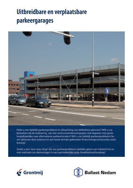 Uitbreidbare en verplaatsbare parkeergarages (PDF, 1,7 ... - Grontmij