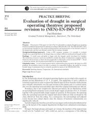 Evaluation of draught in surgical operating theatres ... - Emerald