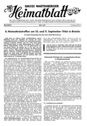 Heimatblatt Groß Wartenberg 3/1966