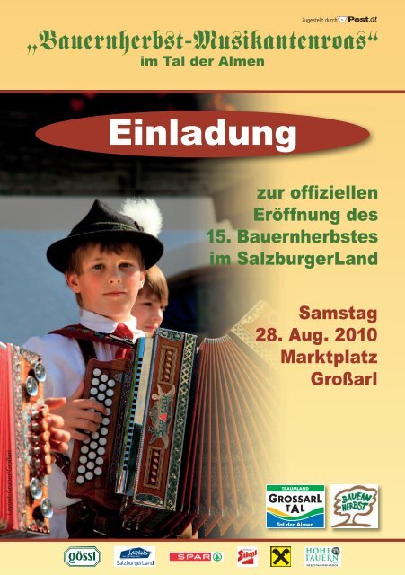 Eroeffnung 2010 Einladung - Großarltal