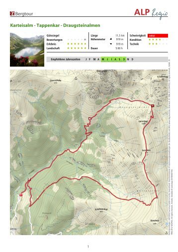 Bergtour Karteisalm - Tappenkar - Draugsteinalmen - Großarltal