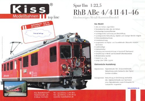 Kiss Rhb ABe 4/4 II - Grossbahn
