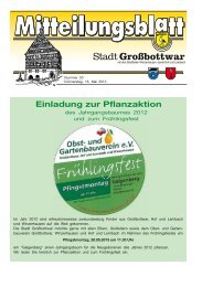 Einladung zur Pflanzaktion - Gemeinde Großbottwar