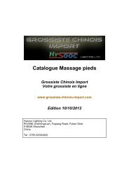 Catalogue Massage pieds - Grossiste chinois import