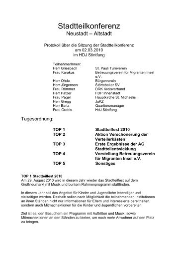 Stadtteilkonferenz