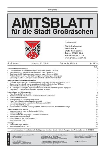 AMTSBLATT für die Stadt Großräschen