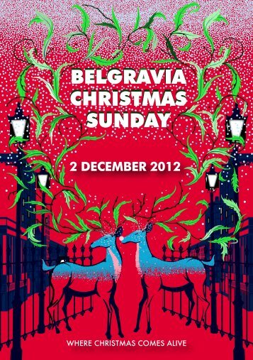 Belgravia Christmas Sunday Brochure and Map - Grosvenor London