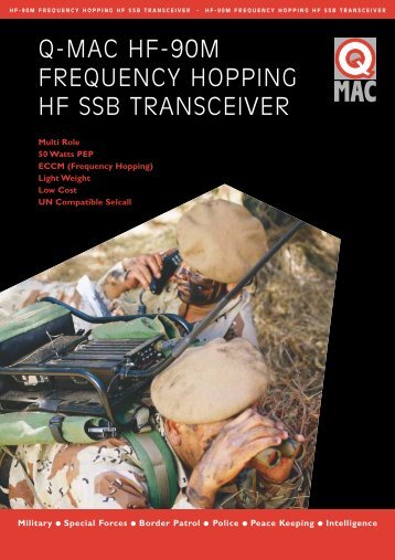 q-mac hf-90m frequency hopping hf ssb transceiver - Aerospace ...