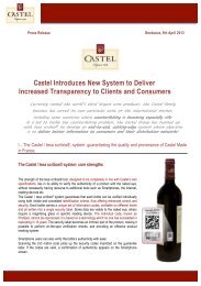 Press Release - Groupe CASTEL