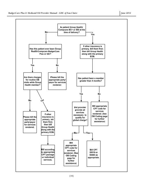 BadgerCare Plus & Medicaid SSI Provider Manual - Group Health ...