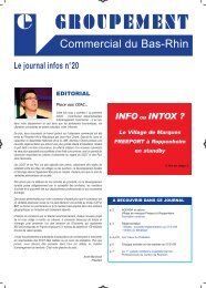 Groupement fevrier 09-n∞20:Groupement Commercial du Bas Rhin