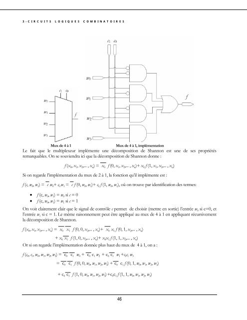 Circuits logiques combinatoires