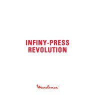 Le livre de recettes Infiny Press Revolution - Groupe Seb