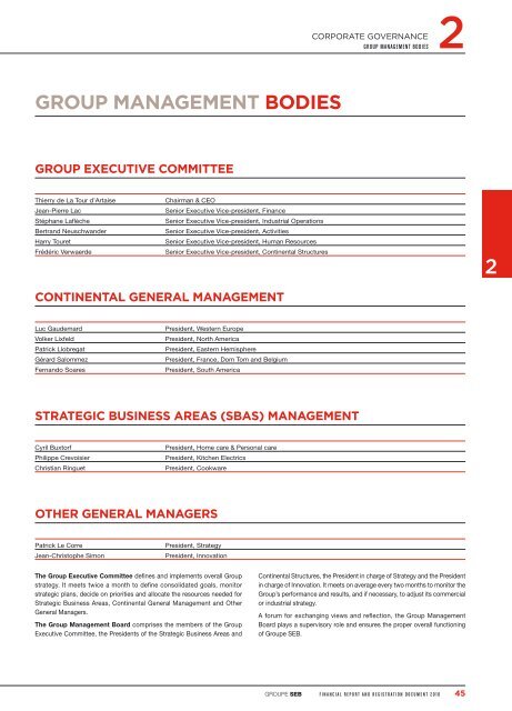 Financial Report and Registration Document 2010 - Groupe Seb