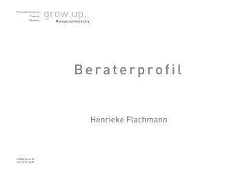 Henrieke Flachmann - Grow.up. Managementberatung GmbH