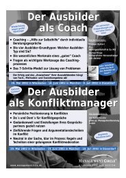 Der Ausbilder als Coach - Grow.up. Managementberatung GmbH