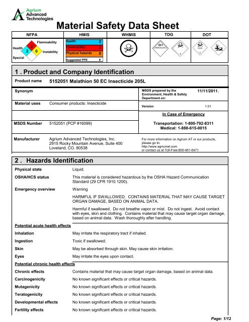 MSDS - Direct Solutions