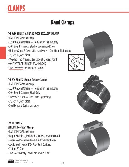 CLAMPS - Grand Rock Truck Exhaust Systems