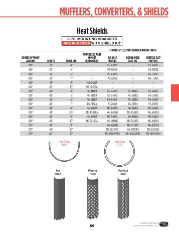 mufflers, converters, & shields - Grand Rock Truck Exhaust Systems