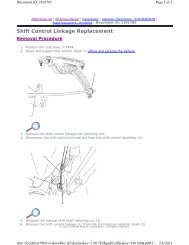 Shift Control Linkage Replacement - GRRRR8.net