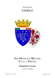 Tiro Operativo Militare - UNUCI Firenze