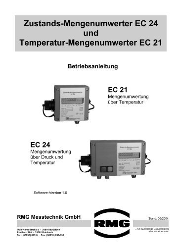 Zustands-Mengenumwerter EC 24 und Temperatur ...