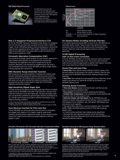 AJ-HPX3000 Brochure - Panavision