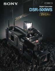 Digital Camcorder DSR-500WS - GRS Systems