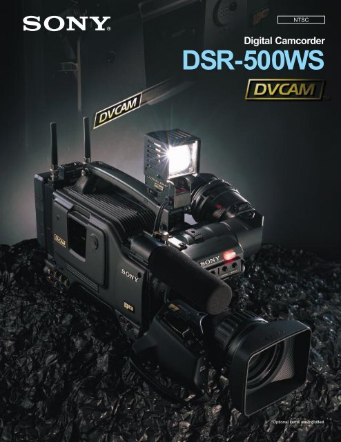 SONY DVCAMビデオカメラ 　DSR-500WS DSR-500WS Camera Views - DVCAM [Book]