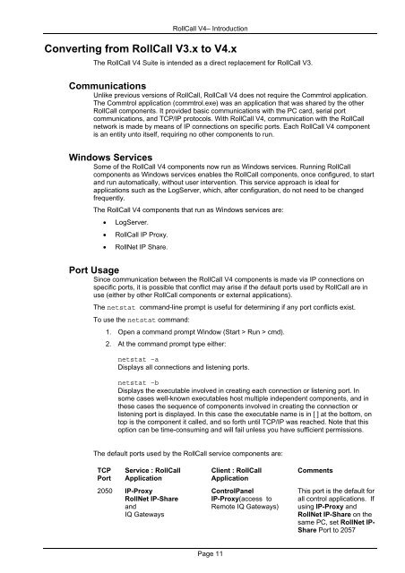 RollCall V4 Suite & RollCall Lite - GRS Systems