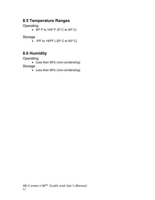 HD-Connect MI manual - Convergent Design, experts in HDMI, SD ...