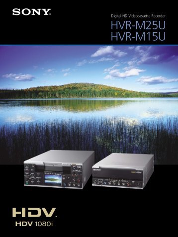 Digital HD Videocassette Recorder HVR-M25U HVR-M15U