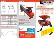 GRUBER GETREIDEQUETSCHEN - Gruber Maschinen GmbH