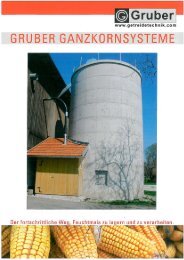 Gasanlage, Ganzkornmühle Ganzkorngebläse, Feuchtmaisschnecke