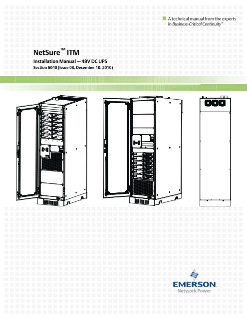 NetSure ITM Installation Manual - Gruber Power