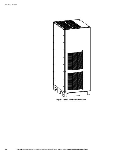 Eaton 9395 Field Installed UPM Mechanical ... - Jonweb.net