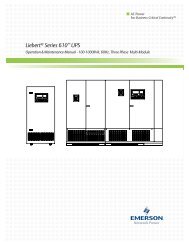 Liebert® Series 610™ UPS - Jonweb.net