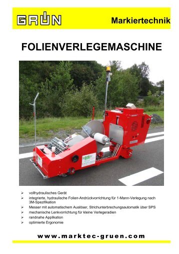 FOLIENVERLEGEMASCHINE - Grün GmbH