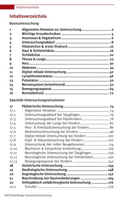 Heidelberger Standarduntersuchung - 2. Auflage, 2013 Leseprobe