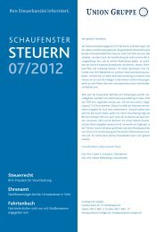 STEUERN 07/2012 - Grünbaum & Collegen