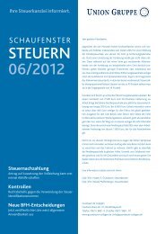 Mandantenbrief 06/2012 - Grünbaum & Collegen