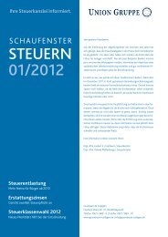 STEUERN 01/2012 - Grünbaum & Collegen