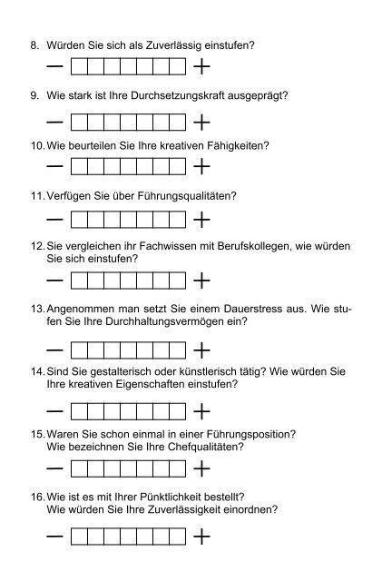 4. Psychologischer Test für die Mitarbei- tereinstellung 4