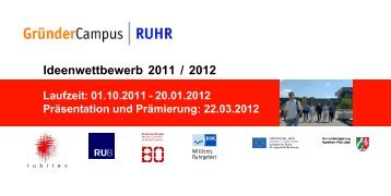 Ideenwettbewerb 2011 / 2012 - GründerCampus Ruhr