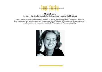 Monika Funsch top forty - Karriereberatung ...